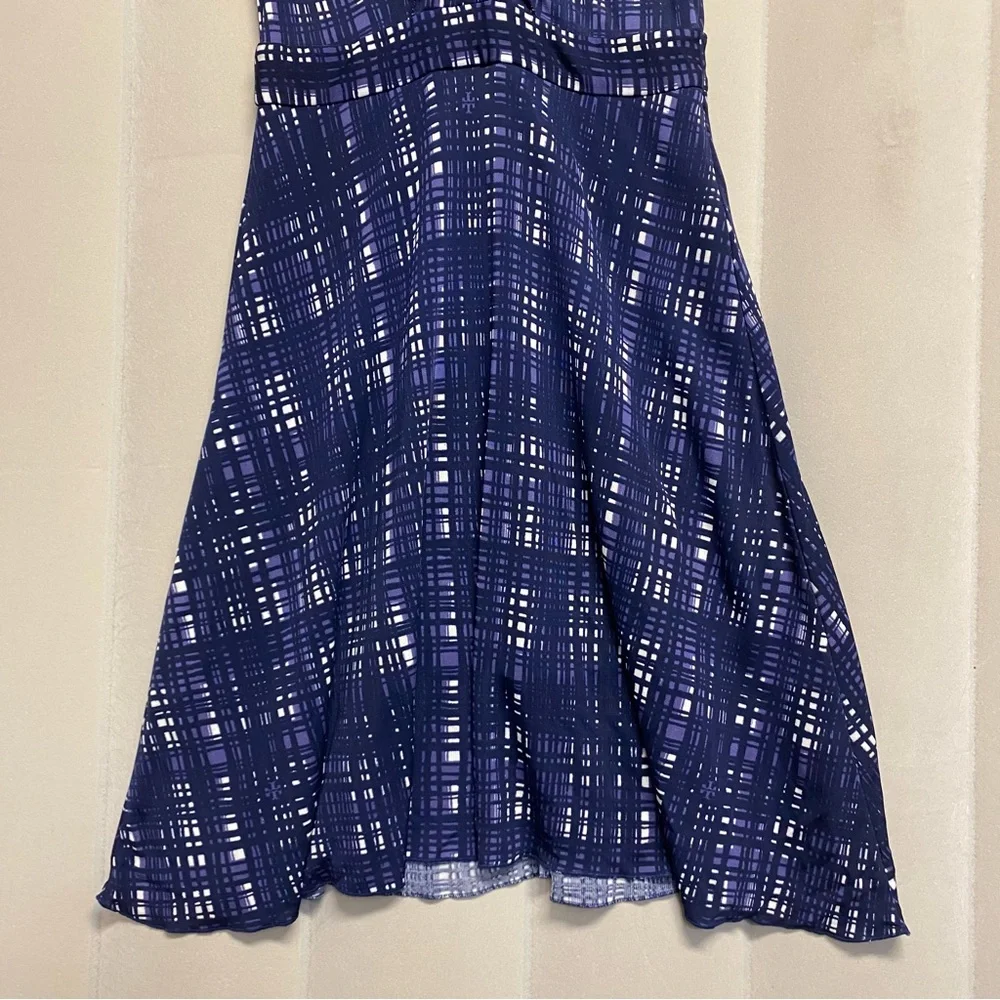 Tory Burch Women’s Clementine Dress XS Plaid Ruffle Designer Luxury Feminine